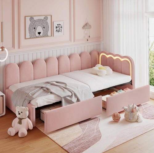 Daybed velvet sofa bed with - velvet,