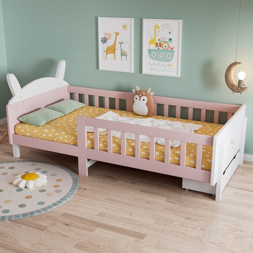 3ft single kids rabbit wooden - single,