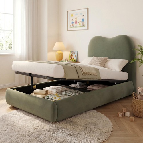Velvet upholstered 3ft single - upholstered,