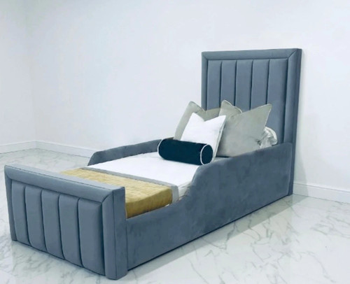 New panel kids bed frame - bed, plush