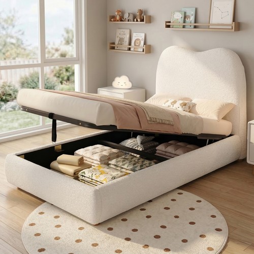 Upholstered bed 3ft - upholstered, single