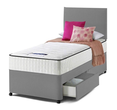 Single divan bed set 3ft - bed,