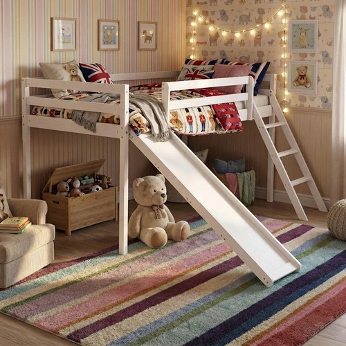 Kids loft bunk bed with - kids', slide