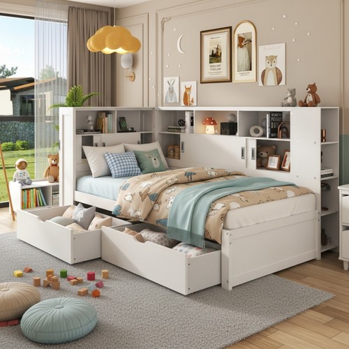 3ft single wooden storage bed - 3ft,