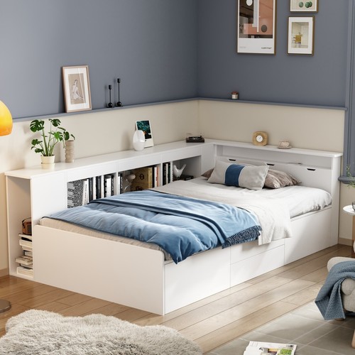 Single bed with - bed, drawers