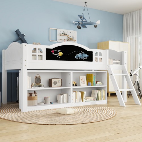 Mid sleeper bed with storage - bed,