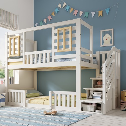 Bunk bed staircase - bed,