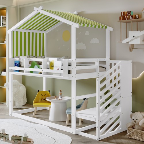 Bunk bed with storage - bunk, kids