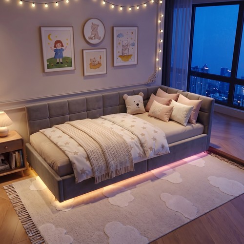 Upholstered bed daybed with - upholstered,